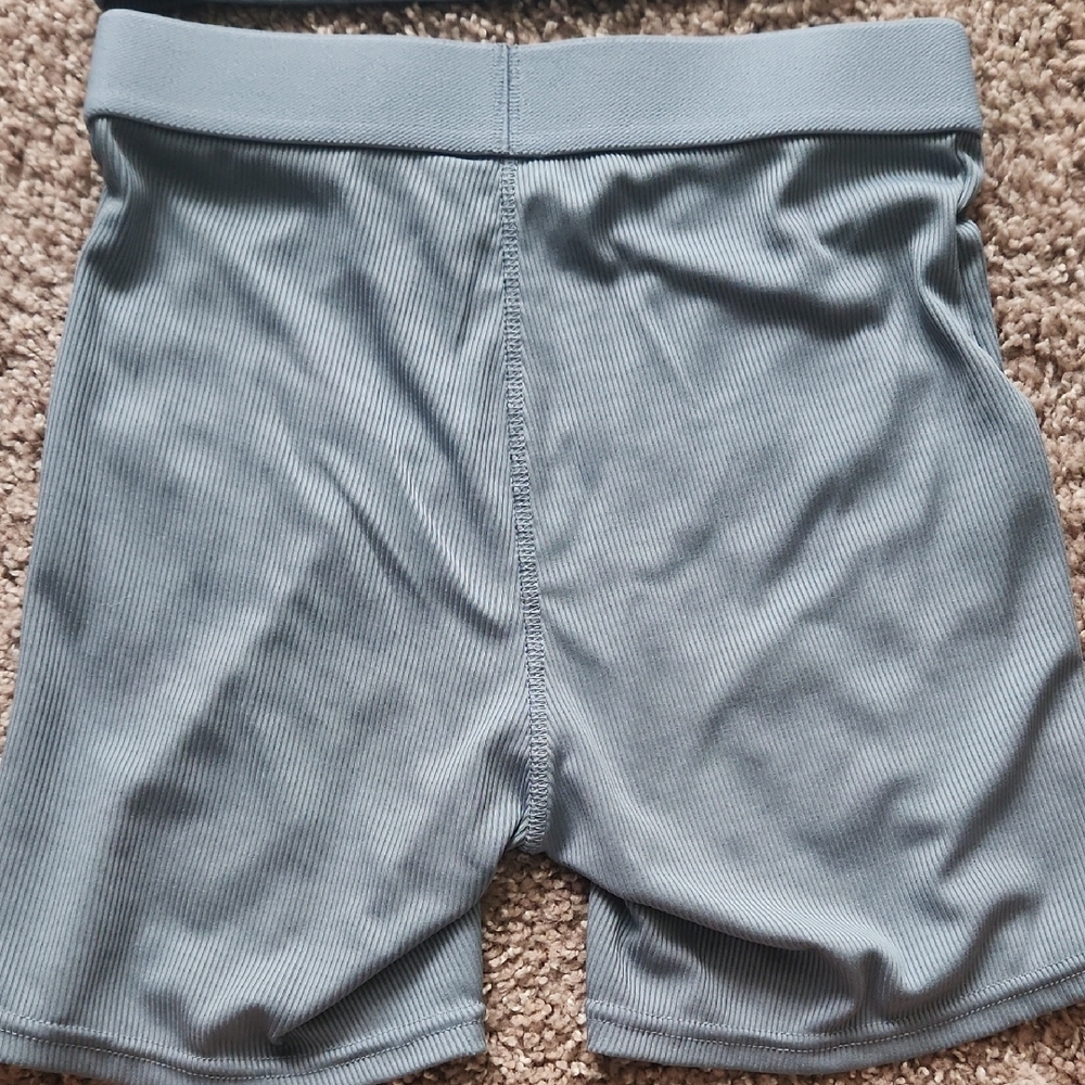 Light Blue Ribbed Pajama Set - Picture 3 of 6